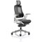 Zure Executive Mesh Chair with Headrest, Charcoal