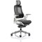 Zure Executive Mesh Chair with Headrest, Charcoal, Assembled