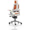 Zure Elastomer Executive Chair, Headrest, Height Adjustable Arms, Orange- Delivered Built