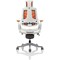 Zure Elastomer Executive Chair, Headrest, Height Adjustable Arms, Orange- Delivered Built