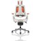Zure Elastomer Executive Chair, Headrest, Height Adjustable Arms, Orange