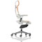Zure Elastomer Executive Chair, Headrest, Height Adjustable Arms, Orange