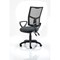Eclipse Plus II Mesh Back Operator Chair, Charcoal, With Fixed Height Loop Arms