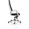 Xenon High Back Executive Chair, Headrest, Fixed Height Arms, Black
