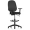 Eclipse Plus I Lever Task Operator Chair With High Rise Draughtsman Kit With Height Adjustable Arms Black