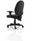 Jackson High Back Executive Chair, Height Adjustable Arms, Black