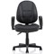 Jackson High Back Executive Chair, Fixed Height Arms, Black