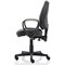 Jackson High Back Executive Chair, Fixed Height Arms, Black