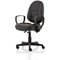 Jackson High Back Executive Chair, Fixed Height Arms, Black
