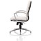 Classic Medium Back Executive Chair, Glides, Fixed Height Arms, White