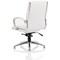 Classic Medium Back Executive Chair, Glides, Fixed Height Arms, White