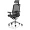 Ergo Click Mesh Back Operator Chair, Headrest, Height Adjustable Arms, Black