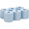 Wypall L10 1-Ply Food and Hygiene Centrefeed Roll, 304m, Blue, Pack of 6