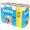 Andrex Complete Clean Toilet Roll, 2-Ply, 190 Sheets Per Roll, Pack of 24