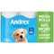 Andrex Complete Clean Mega Toilet Roll, 2-Ply, 290 Sheets Per Roll, Pack of 12