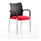 Academy Visitor Chair, With Arms, Nylon Back, Fabric Seat, Bergamot Cherry