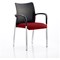 Academy Visitor Chair, With Arms, Nylon Back, Fabric Seat, Ginseng Chilli