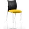 Academy Visitor Chair, Nylon Back, Fabric Seat, Senna Yellow