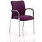 Academy Visitor Chair, With Arms, Fabric Back and Seat, Tansy Purple