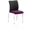 Academy Visitor Chair, Black Fabric Back, Fabric Seat, Tansy Purple