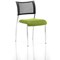 Brunswick Visitor Chair, Chrome Frame, Mesh Back, Fabric Seat, Myrrh Green