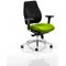 Chiro Plus Ergo Posture Chair, Black Back, Myrrh Green