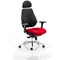 Chiro Plus Ultimate Posture Chair, With Headrest, Black Back, Bergamot Cherry
