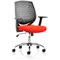 Dura Task Operator Chair, Fixed Height Arms, Tabasco Orange