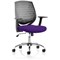 Dura Task Operator Chair, Fixed Height Arms, Tansy Purple