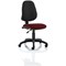 Eclipse 1 Lever Task Operator Chair, Black Back, Ginseng Chilli