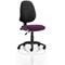 Eclipse 1 Lever Task Operator Chair, Black Back, Tansy Purple