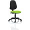 Eclipse 2 Lever Task Operator Chair, Black Back, Myrrh Green