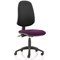 Eclipse XL 3 Lever Task Operator Chair, Black Back, Tansy Purple