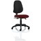 Eclipse 3 Lever Task Operator Chair, Black Back, Ginseng Chilli