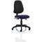 Eclipse 3 Lever Task Operator Chair, Black Back, Tansy Purple
