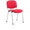 ISO Chrome Frame Stacking Chair, Bergamot Cherry, Pack of 4
