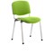 ISO Chrome Frame Stacking Chair, Myrrh Green, Pack of 4