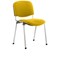 ISO Chrome Frame Stacking Chair, Senna Yellow, Pack of 4