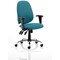 Lisbon Task Operator Chair, Height Adjustable Arms, Maringa Teal
