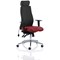Onyx Posture Chair, With Headrest, Black Back, Ginseng Chilli