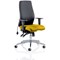 Onyx Posture Chair, Black Back, Senna Yellow