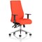 Onyx Posture Chair, Height Adjustable Arms, Tabasco Orange