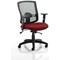 Portland II Operator Mesh Back Chair, Height Adjustable Arms, Ginseng Chilli