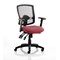 Portland III Operator Mesh Back Chair, Height Adjustable Arms, Ginseng Chilli