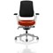 Zure Executive Chair, Black Back, Tabasco Red