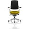 Zure Executive Chair, Black Back, Senna Yellow