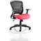 Zeus Task Mesh Back Operator Chair, Folding Arms, Bergamot Cherry