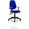 Eclipse Plus II Operator Chair, Stevia Blue, With Height Adjustable Arms