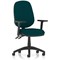 Eclipse Plus II Operator Chair, Height Adjustable Arms, Maringa Teal