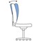 Eclipse Plus II Operator Chair, Stevia Blue, With Fixed Height Loop Arms